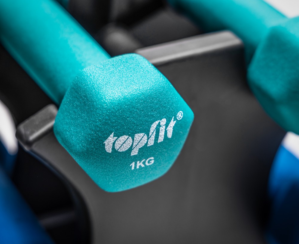 TOPFIT Hantel 6er Set 1 kg, 1.5 kg, 2 kg