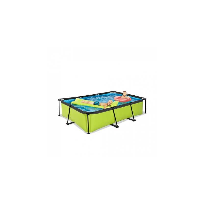 Piscine 300x200x65cm avec pompe filtrante Lime vert