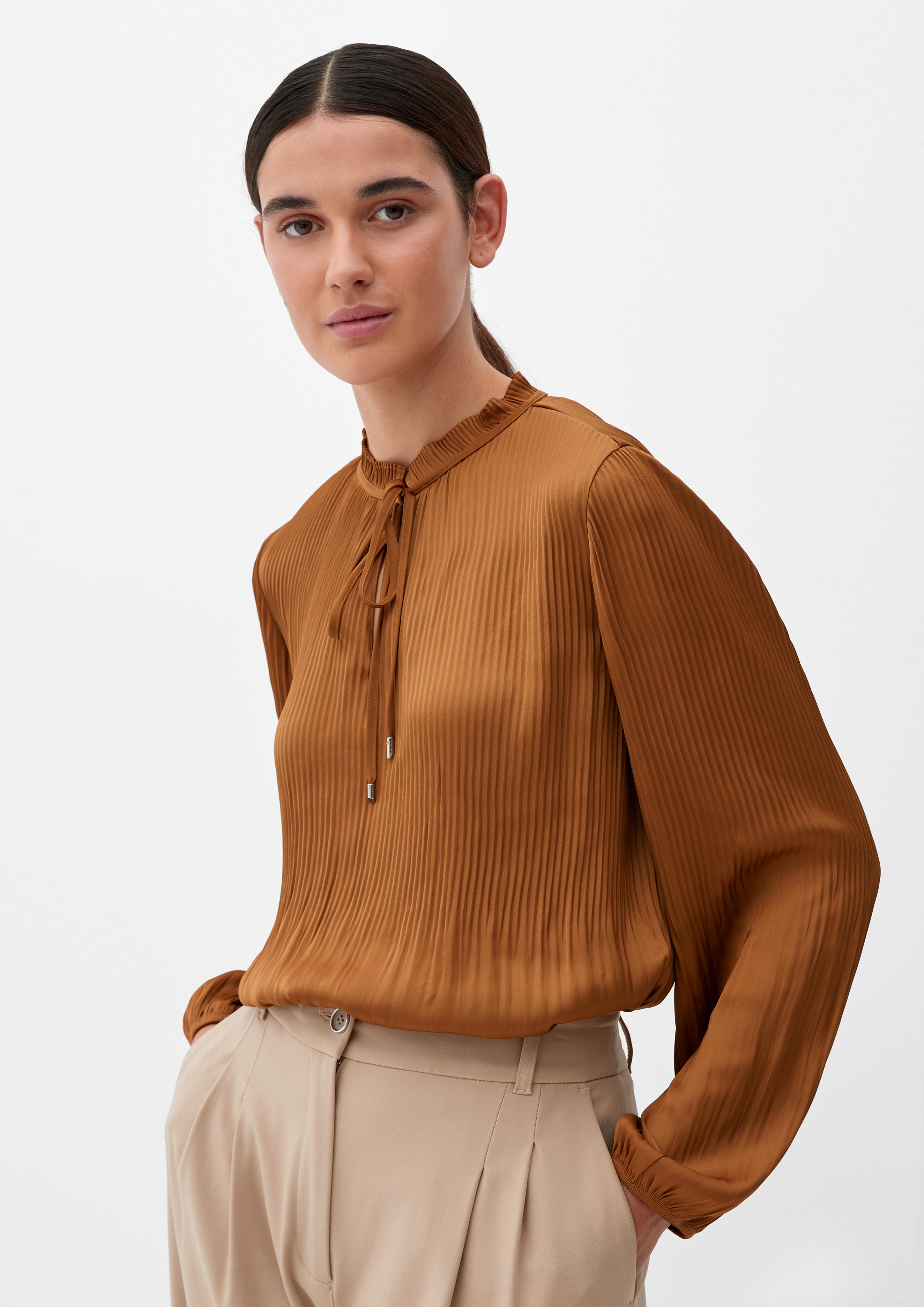 Bluse mit Plisséefalten  2122171-8740