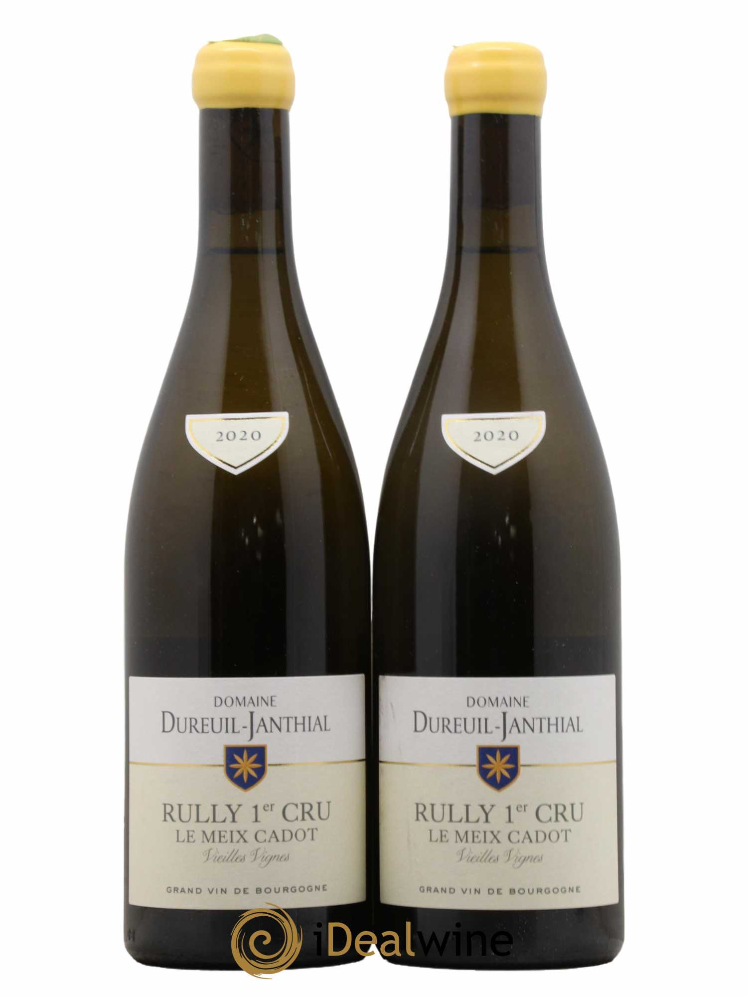 Rully 1er Cru Le Meix Cadot Vieilles Vignes Vincent Dureuil-Janthial  2020 - Lot de 2 Bouteilles