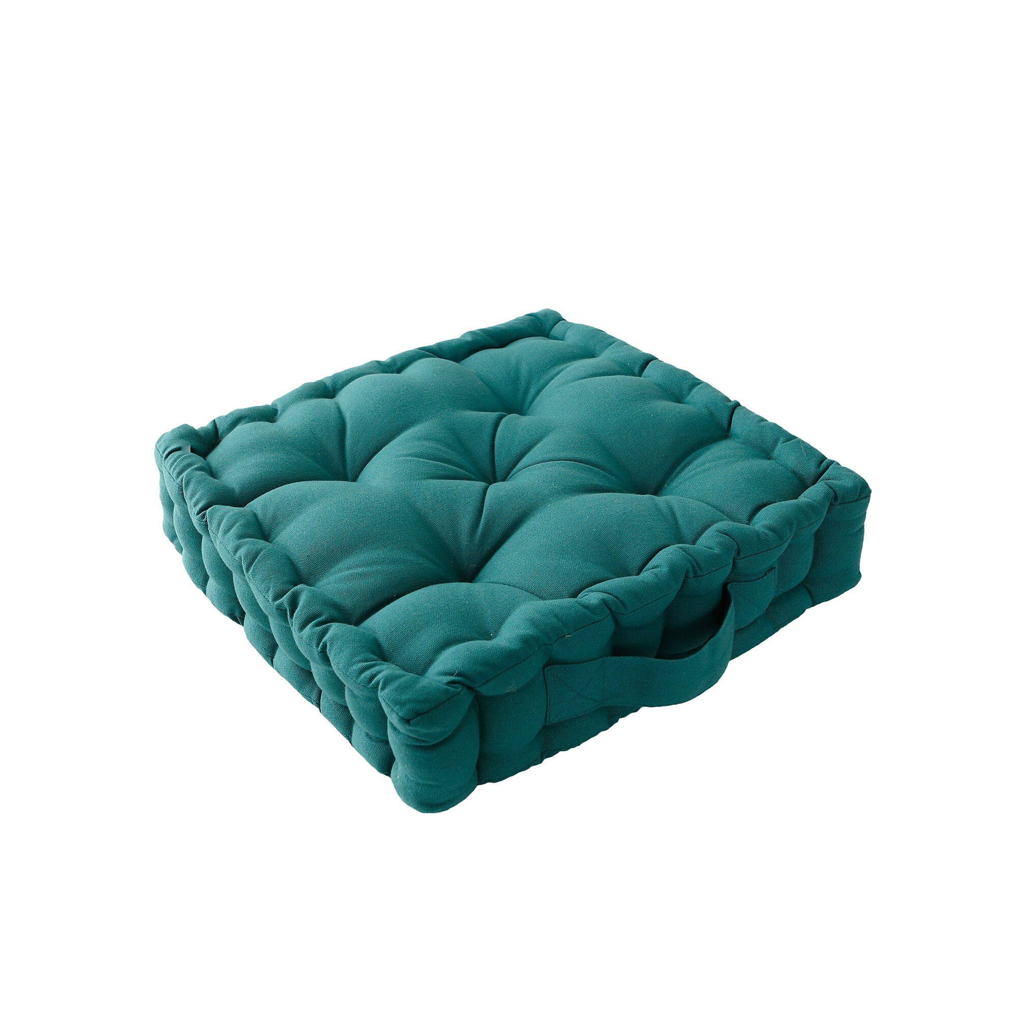Coussin de sol uni coton