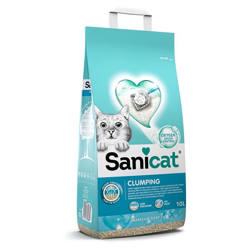 Sanicat Klumpende Katzenstreu mit Marseiller Seife zu TOP-Preisen