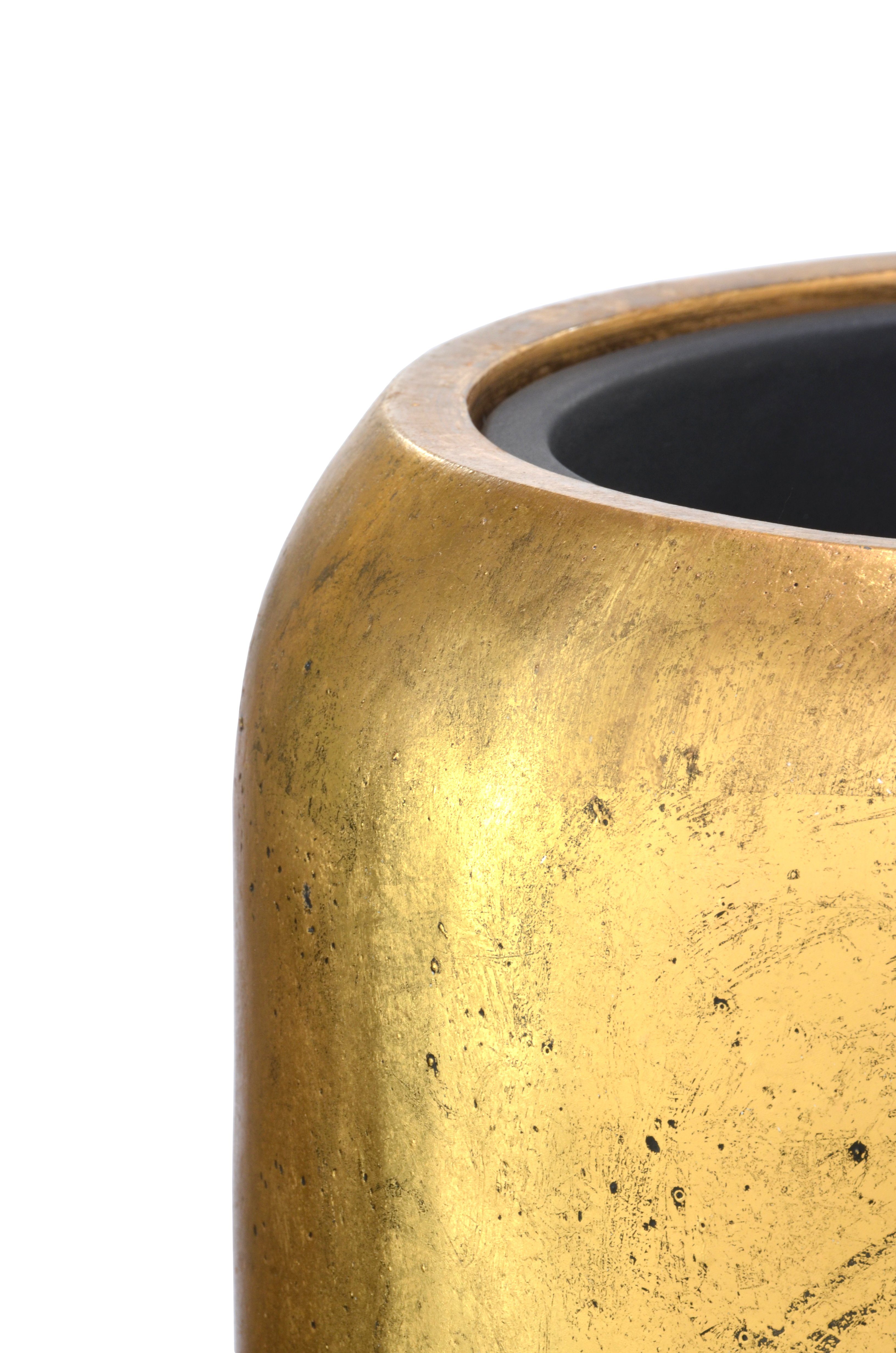 Flingora Bodenvase Cleo, mit Einsatz - Fiberglas - Indoor - Gold - Höhe 75 cm