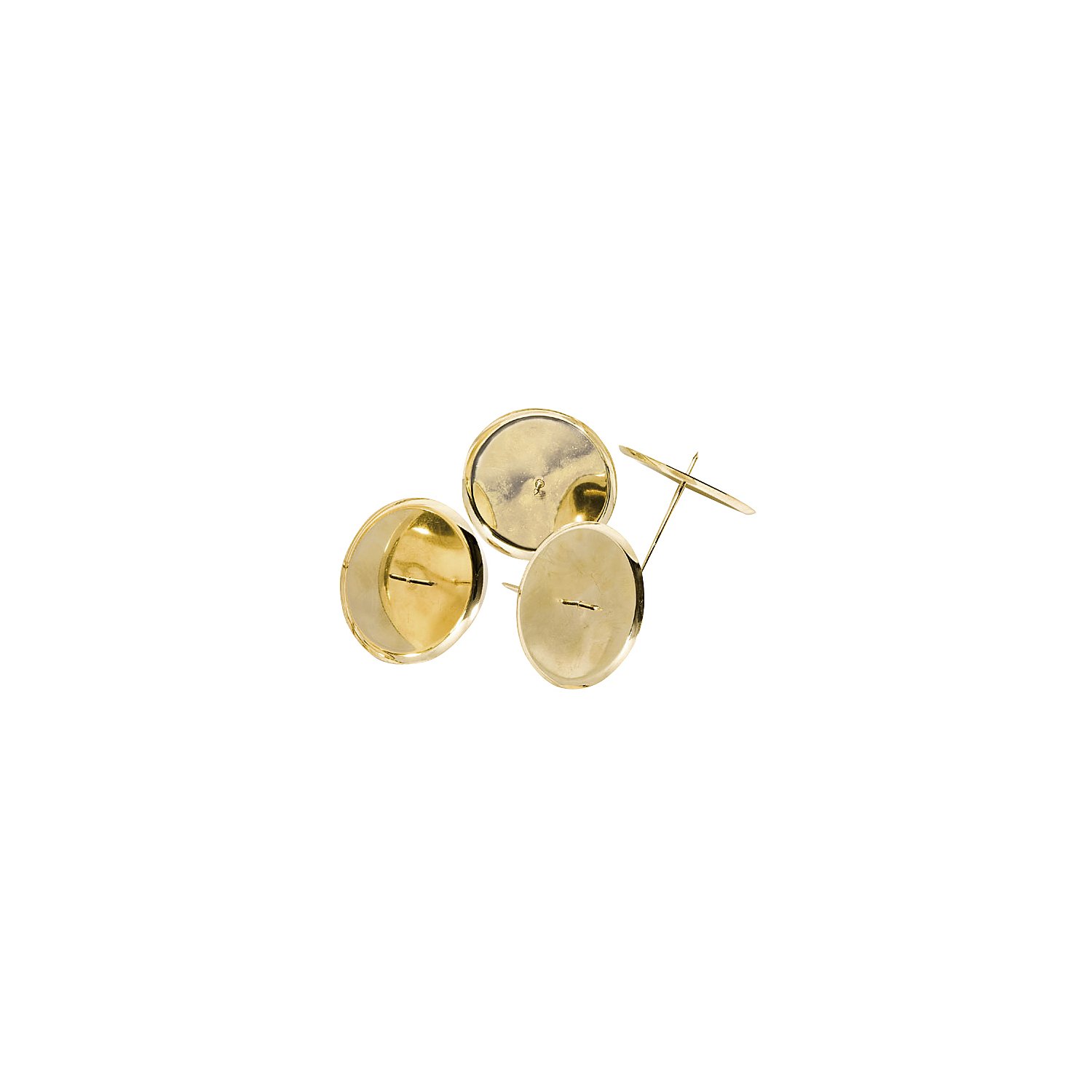 Kerzenhalter, gold, 10 cm Ø, 4 Stück