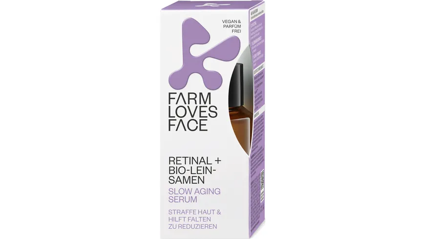 Farm Loves Face Retinal + Bio-Leinsamen Slow Aging Serum 28 ml