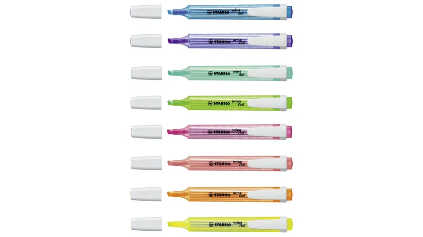 STABILO® Textmarker - STABILO swing cool - 8er Pack - mit 8 verschiedenen Farben