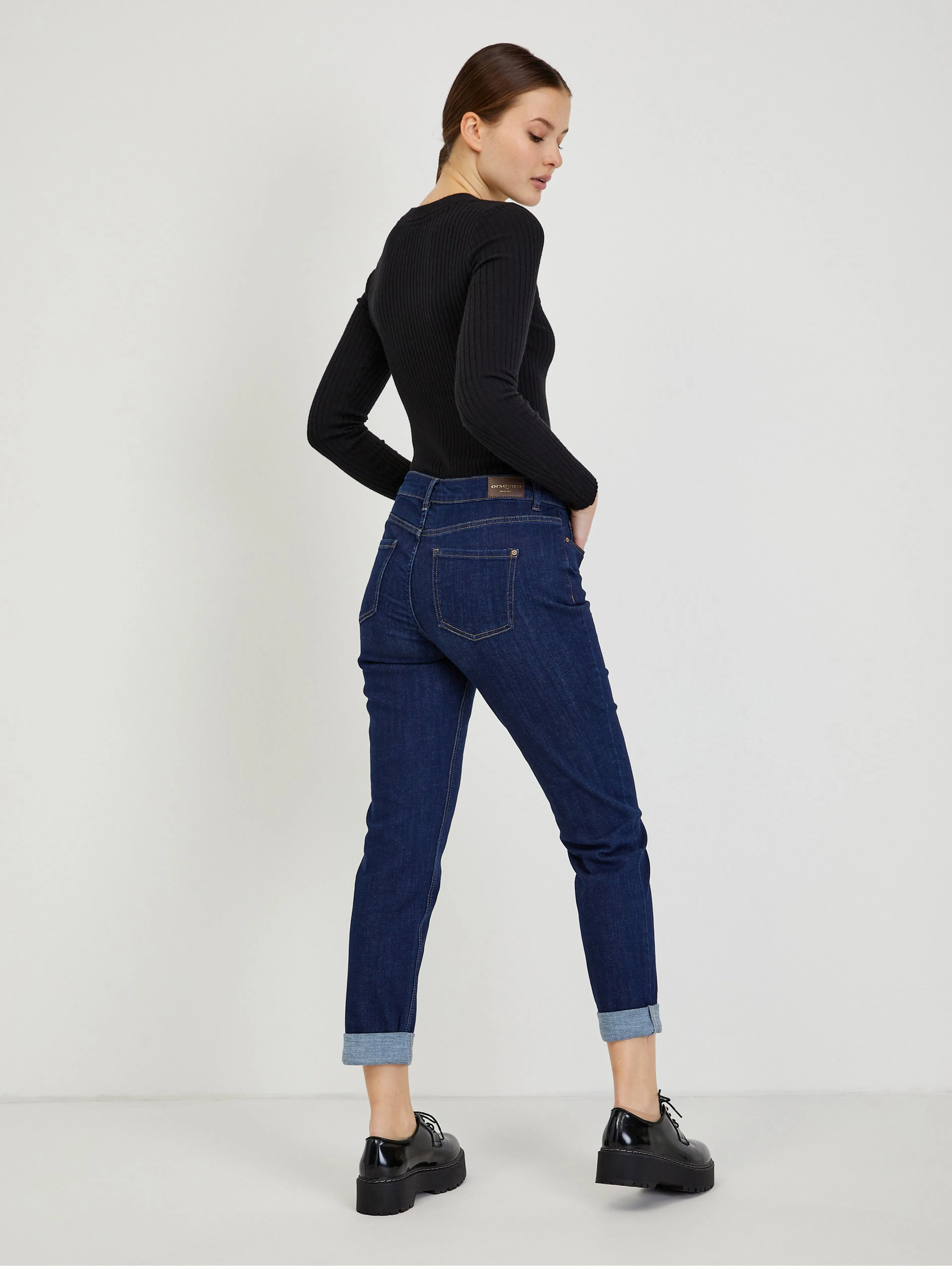 Dunkelblaue Damen Boyfriend Jeans ORSAY
