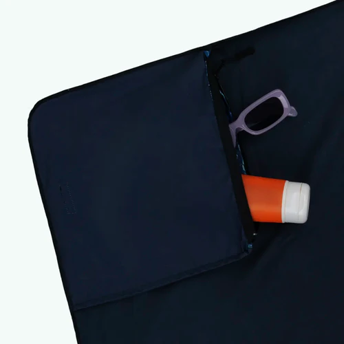 San Petronio - Blue Rectangular Microfiber Towel