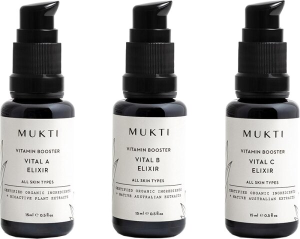 Mukti Organics Vitamin Booster Mini Collection Gesichtspflegeset