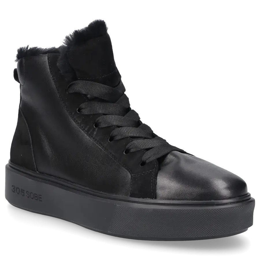 305 SOBE - Sneaker high TOBAGO Nappaleder - schwarz