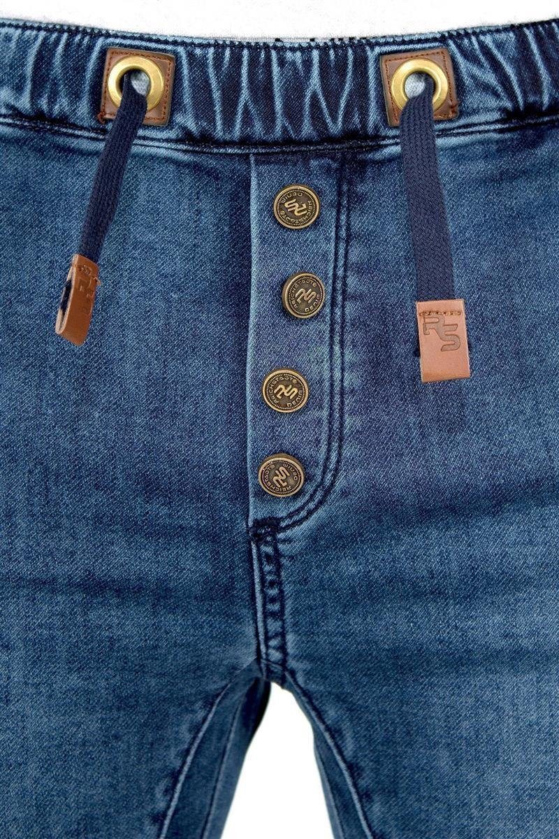 Reichstadt Jeansjeggings Jungen Hose RS105 mit Destroyed Effekten und Kordelzug
