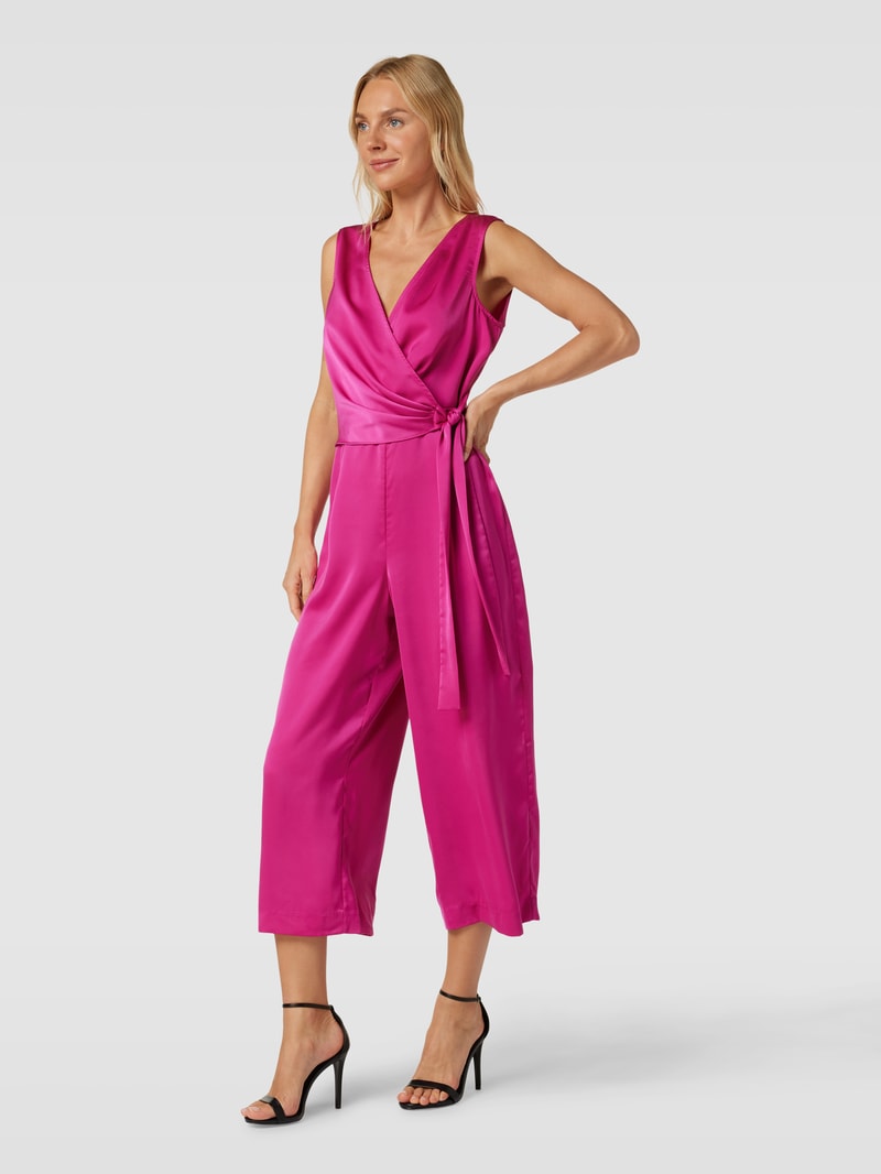 Jumpsuit in Wickel-Optik in pink