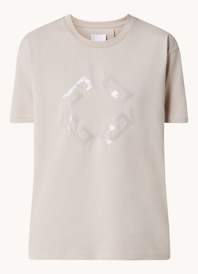 T-shirt Givenchy con logo stampato e strass