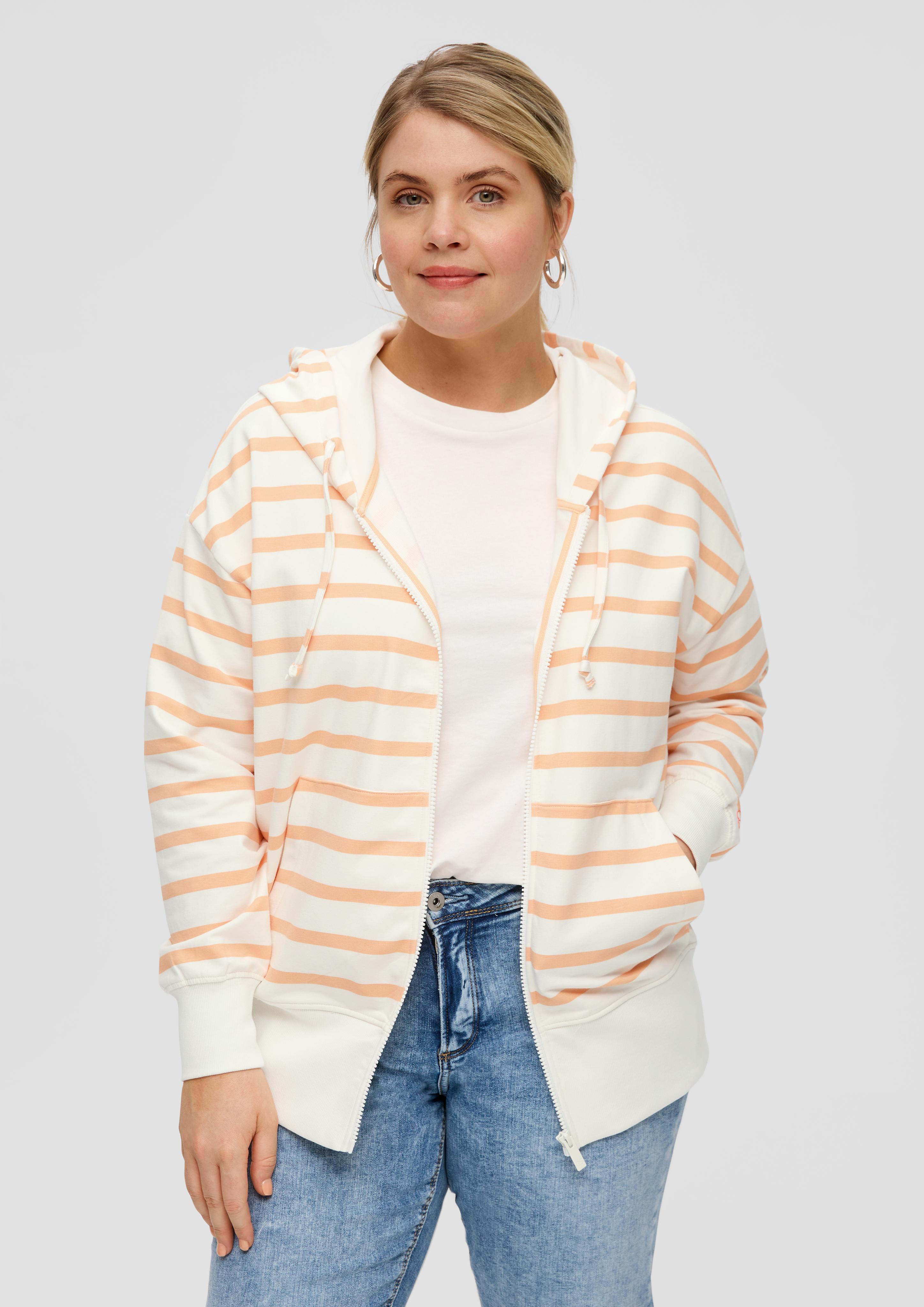 Gestreifter Hoodie im Boxy Fit  2151503-21G0