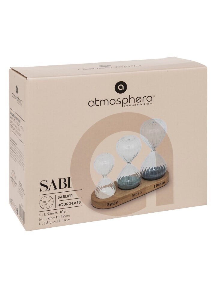 Atmosphera Créateur d'intérieur Sanduhren in blau günstig kaufen onesize