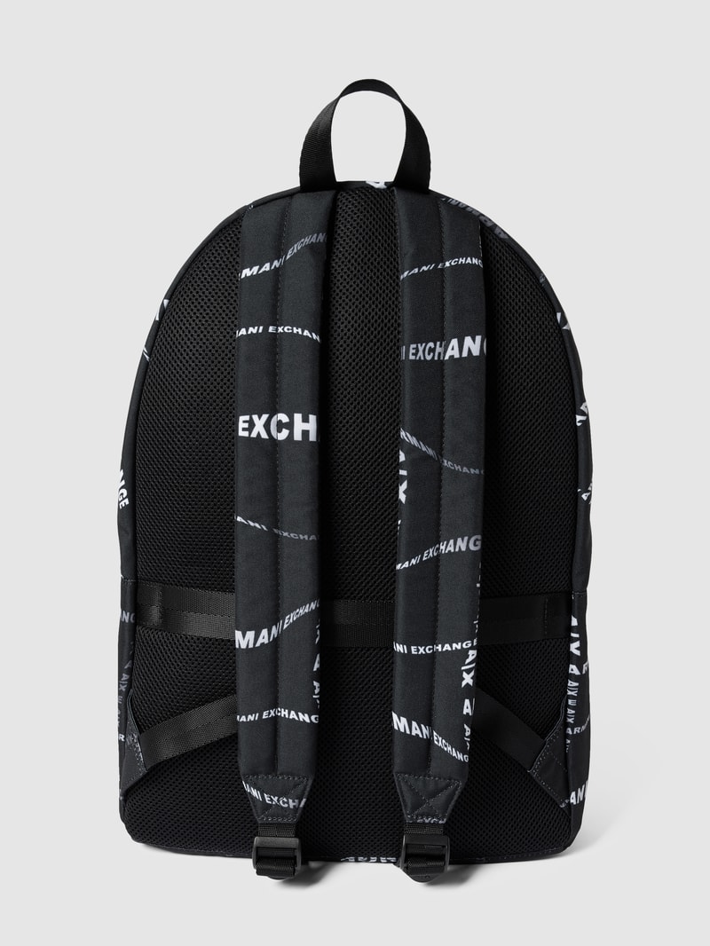 Rucksack mit Allover-Muster Modell 'AOP' in schwarz