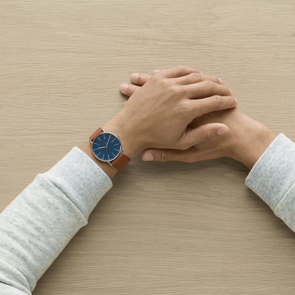 Skagen Montre pour hommes Acier inoxydable Montre