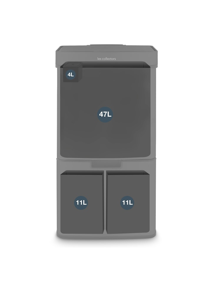 Les collectors Sensormülleimer 64L N°1015 Schwarz günstig kaufen onesize