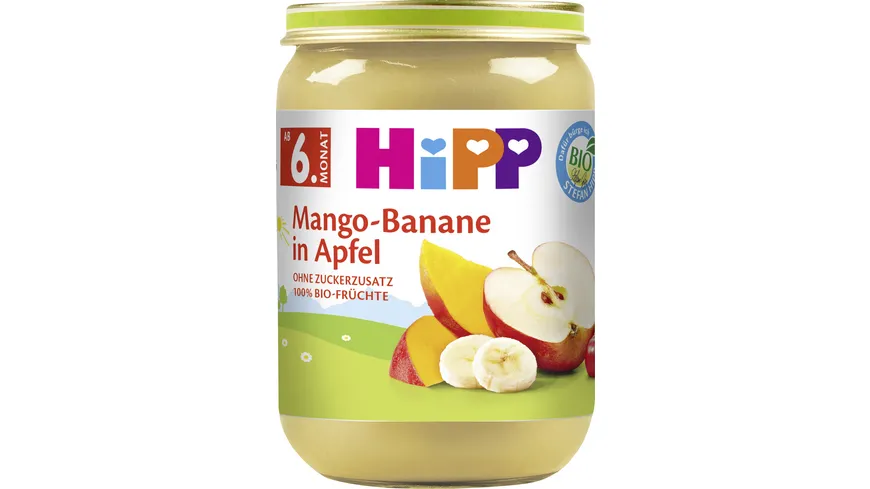 HiPP Bio Früchte Mango-Banane in Apfel 190 g