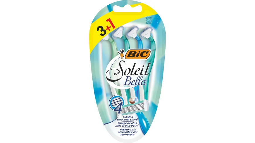 BIC Lady Einwegrasierer Soleil Bella 3+1 Stück