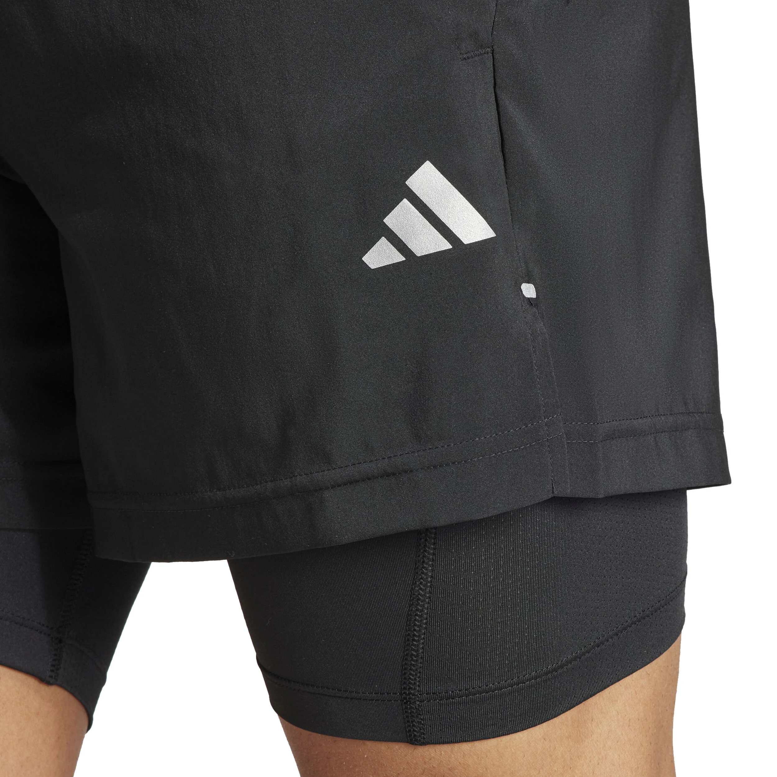 Woven 2in1 Shorts Herren - Schwarz