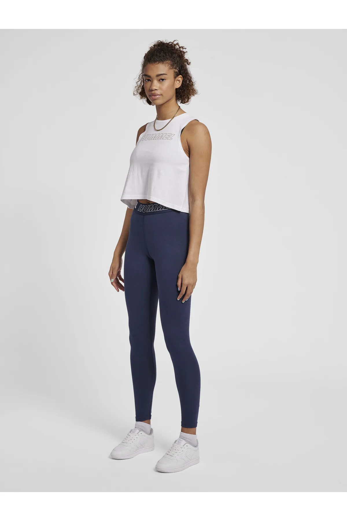 hummel  Sport-Leggings - Blau - Mittlerer Bund