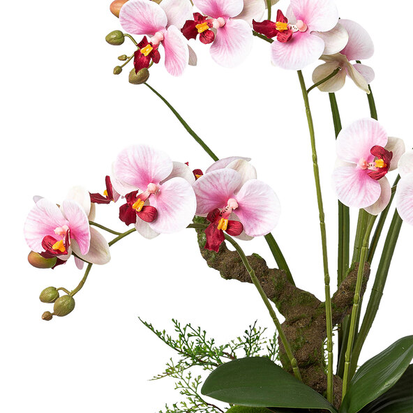 Künstl. Phalaenopsis im Keramiktopf, 46 cm