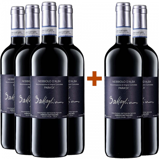 4+2 Paket Paradì Nebbiolo d'Alba DOC - Fabrizio Battaglino