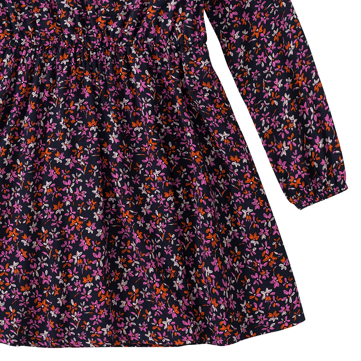 Mädchen Kleid mit Blumen-Allover