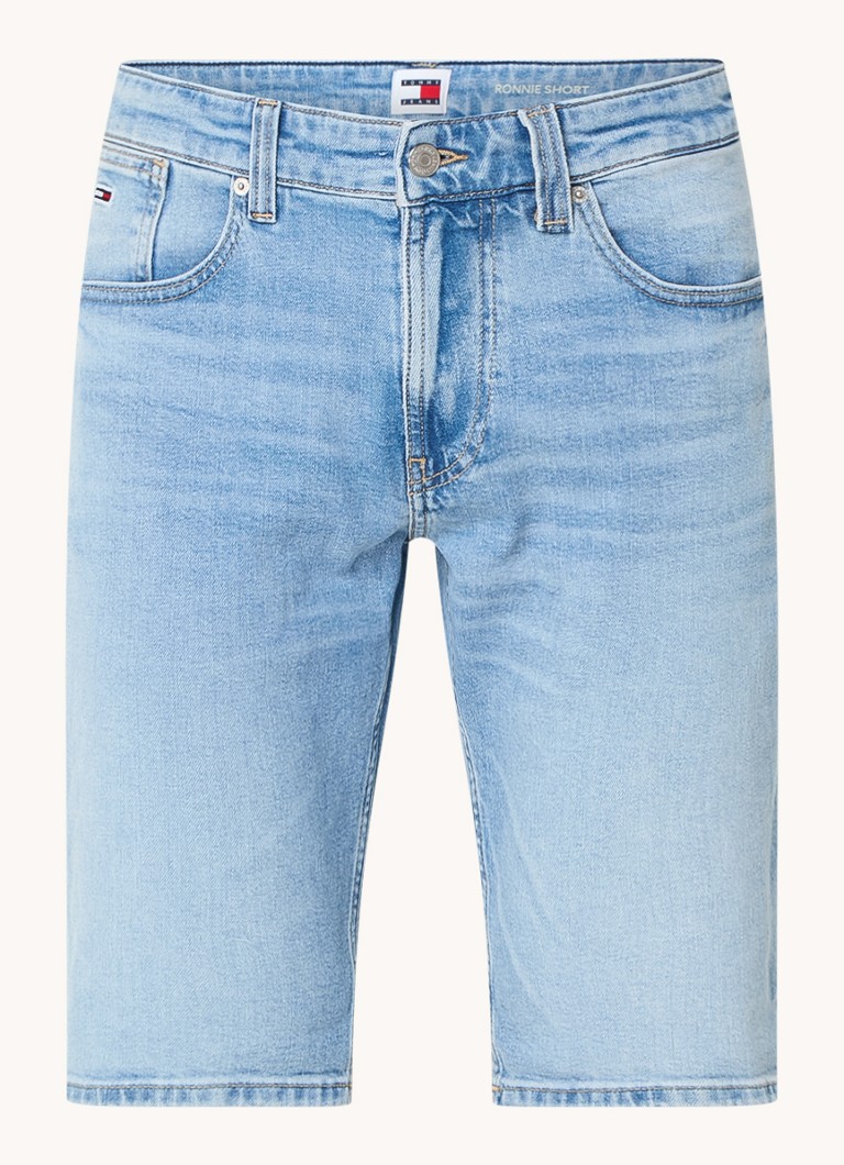 Pantaloni scurți din denim Tommy Hilfiger cu croială dreaptă și buzunare laterale