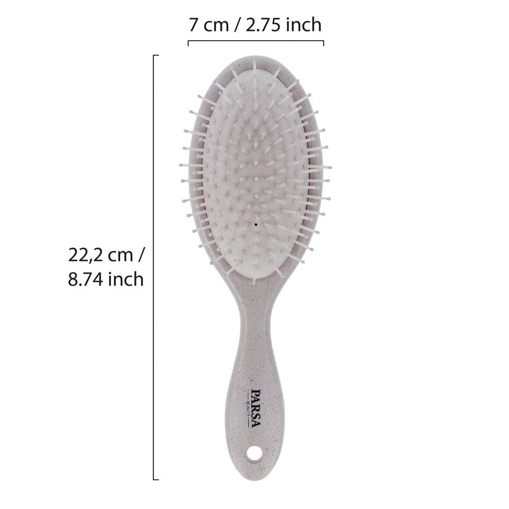 PARSA Beauty Weizenstroh-Haarbürste beige