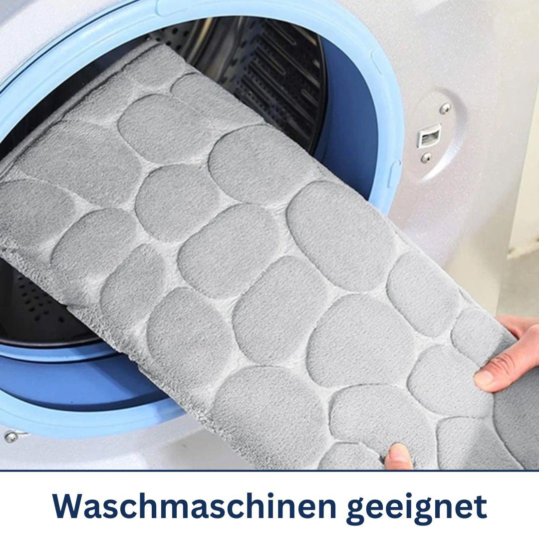 Badematte Badteppich rutschfeste Badematten, weicher und flauschiger Badteppich Novabad, rutschhemmend, beschichtet, Memory Schaum, trockene und schimmelresistente Badedecke, Memory Schaum, schnell trocknend, wasserabsorbierend, fußbodenheizungsgeeig