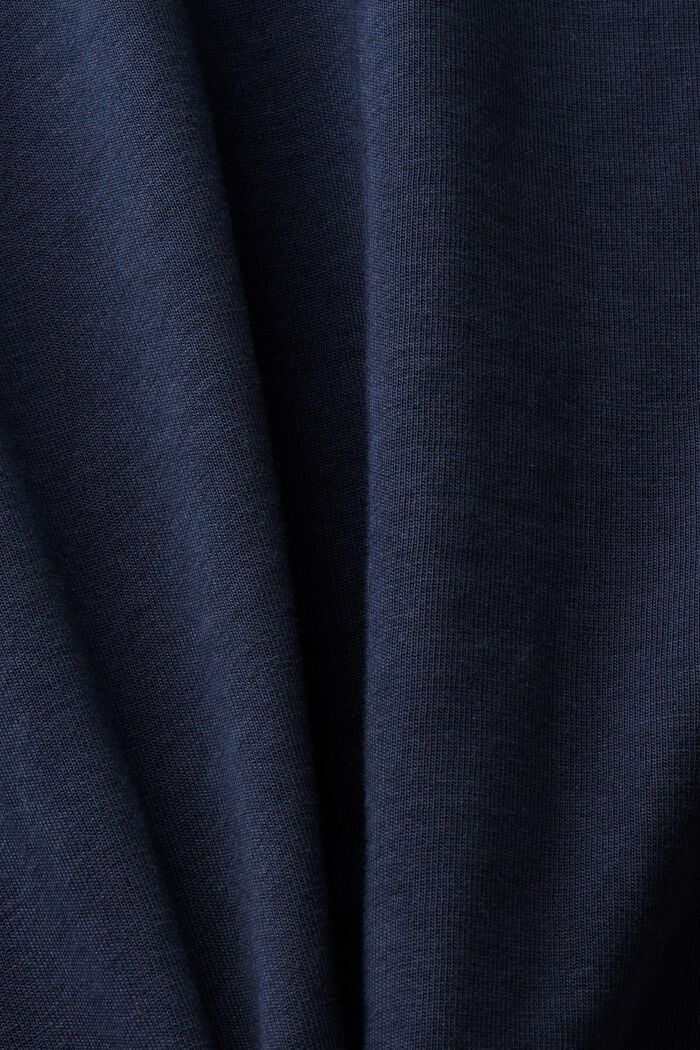 Jersey-Top im Henley-Stil