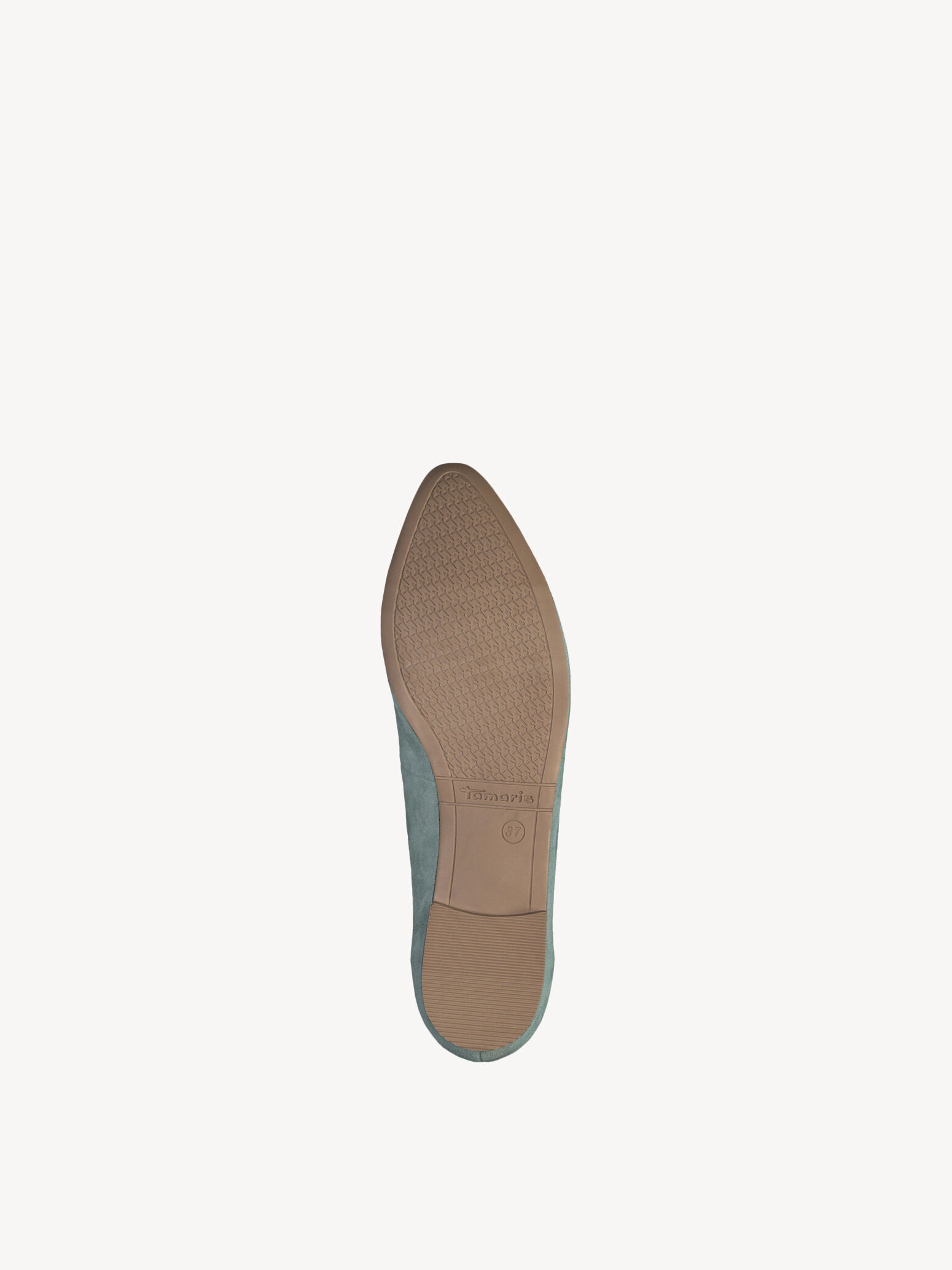Ballerine en cuir - vert