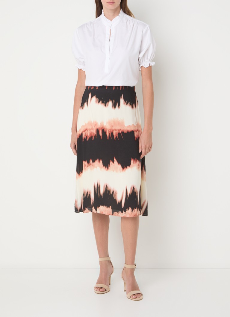 Spódnica midi Taifun Rock tie-dye