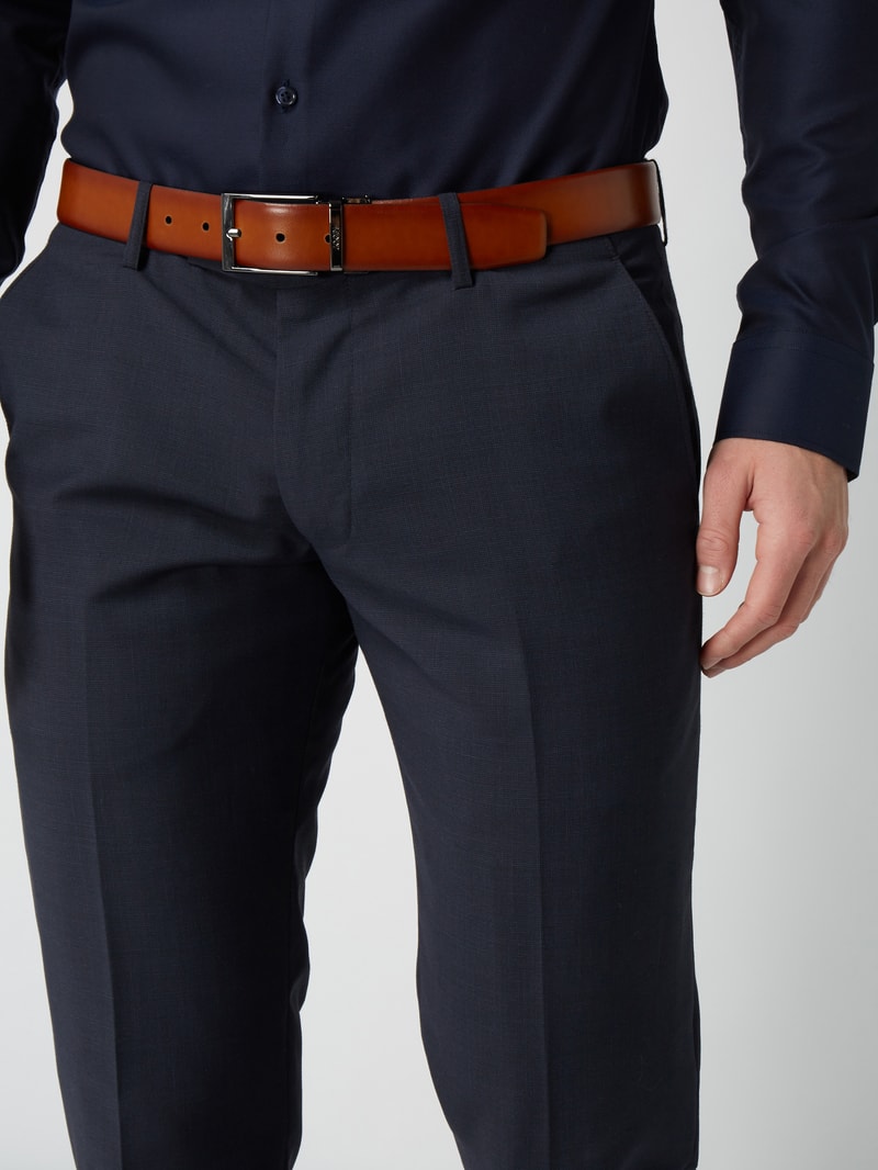 Wendegürtel aus echtem Leder in cognac