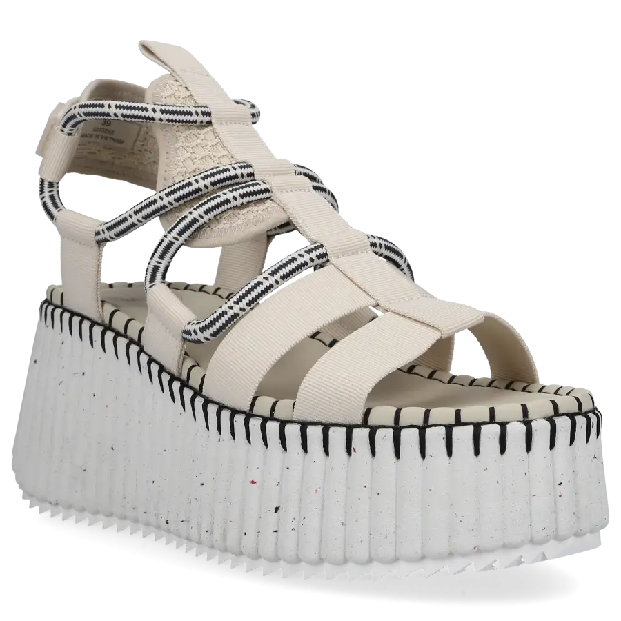 Chloé - Sandalen NAMA Baumwolle - beige