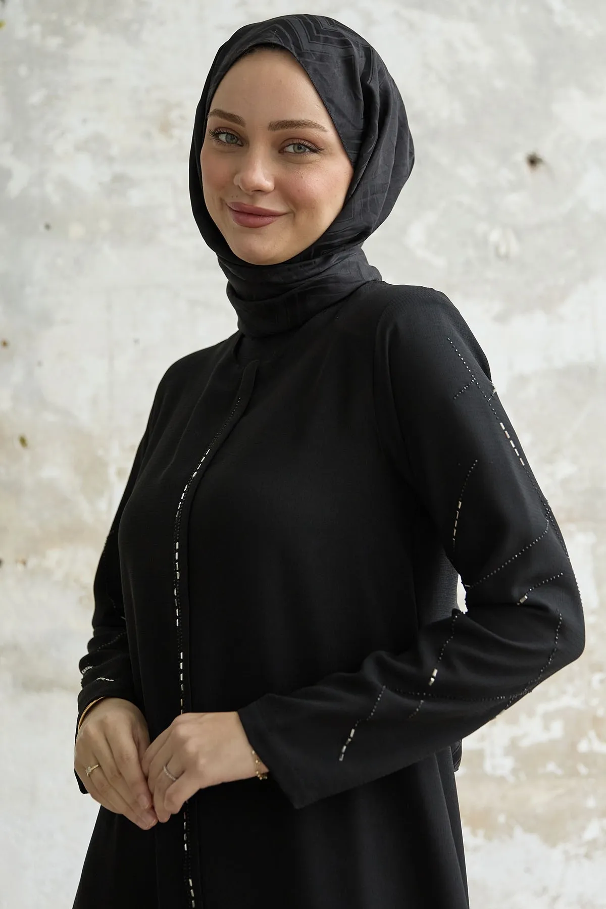 InStyle  Ferace mit sequentieller Steinstickerei - Schwarz