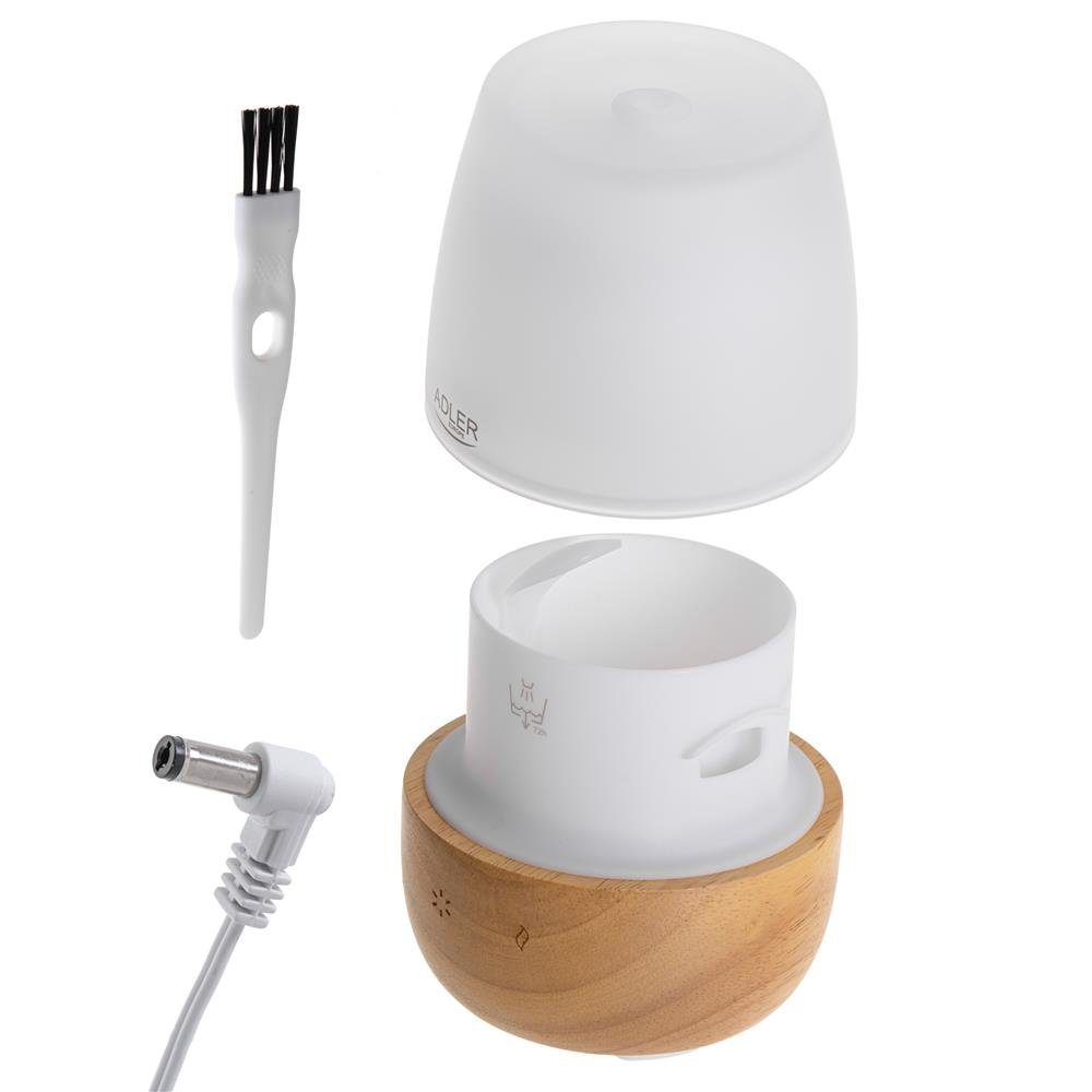 Adler Diffuser AD 7967, 3in1 Ultraschall Aroma Diffuser, für Ätherische Öle, USB, 7 Farben