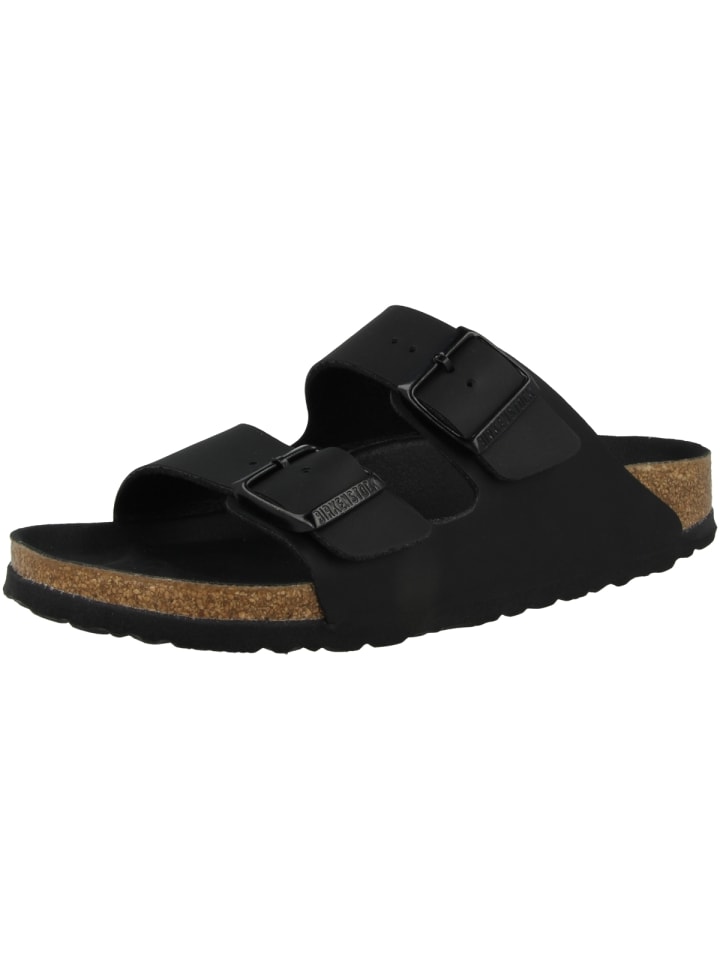 Birkenstock Sandale Arizona Birko-Flor schmal in schwarz günstig kaufen