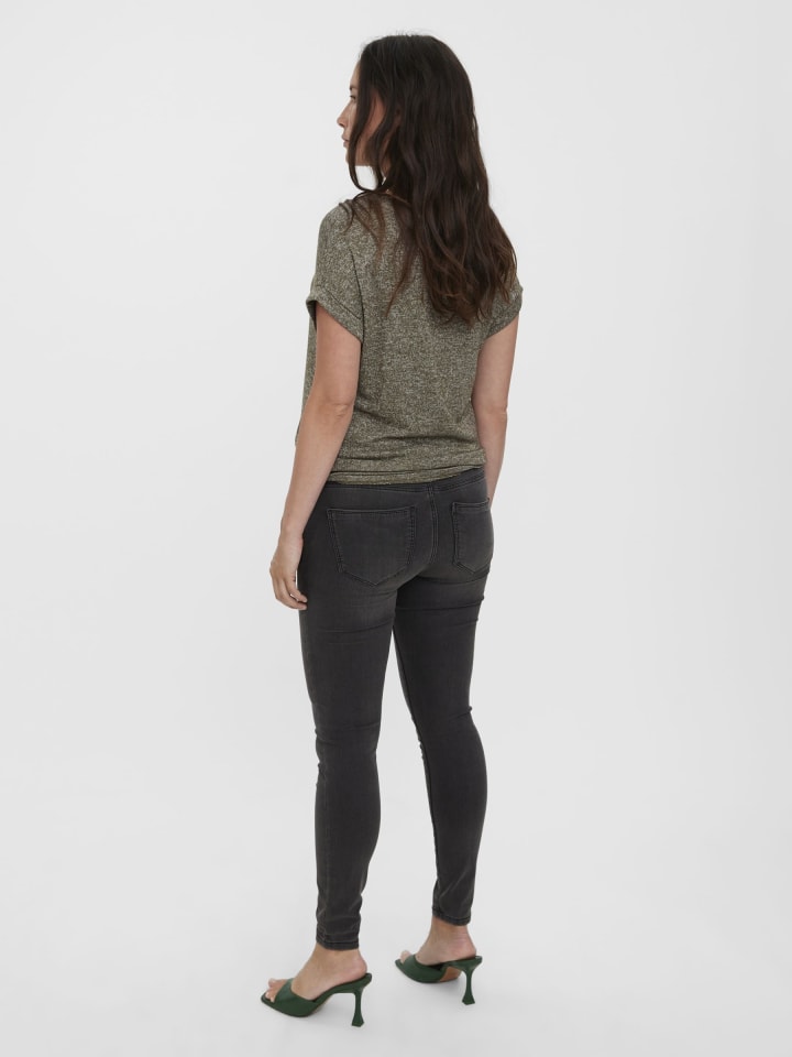 Vero Moda Umstandsjeans mit Skinny Fit in Dark Grey Denim günstig kaufen