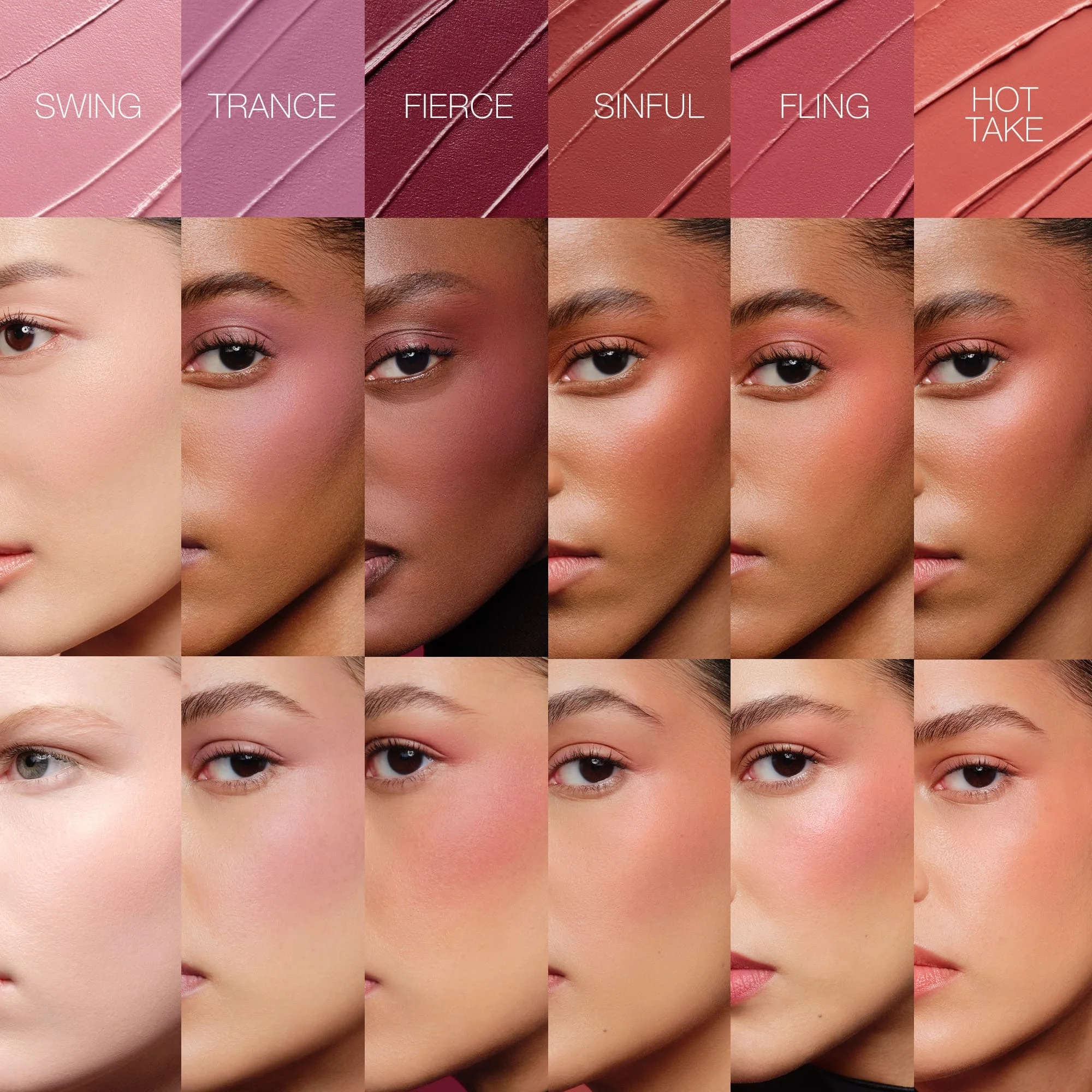 The Multiple Face – Rouge-Stick, Lippenstift, Creme-Lidschatten