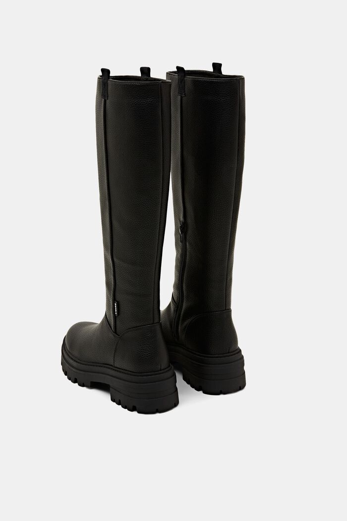 Grobe Boots in Lederoptik
