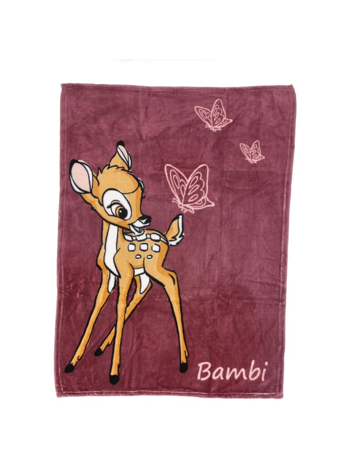 COFI 1453 Bambi Kuscheldecke Kinderdecke Korallen-Fleece Babydecke 100 x 75 cm in Bordeaux günstig kaufen onesize