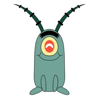SpongeBob Schwammkopf Plüschfigur Plankton 22 cm