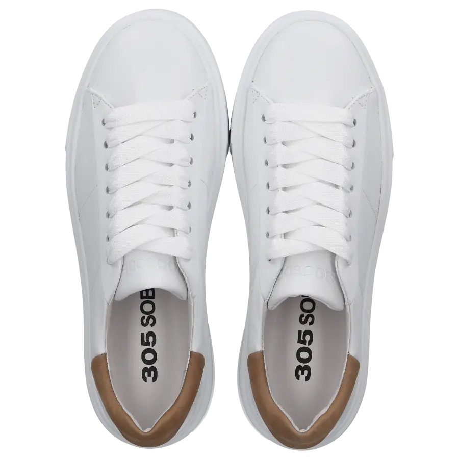305 SOBE - Sneaker low CAPO Kalbsleder - weiß