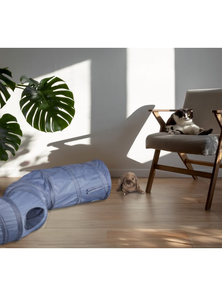 relaxdays Katzentunnel in Grau günstig kaufen onesize
