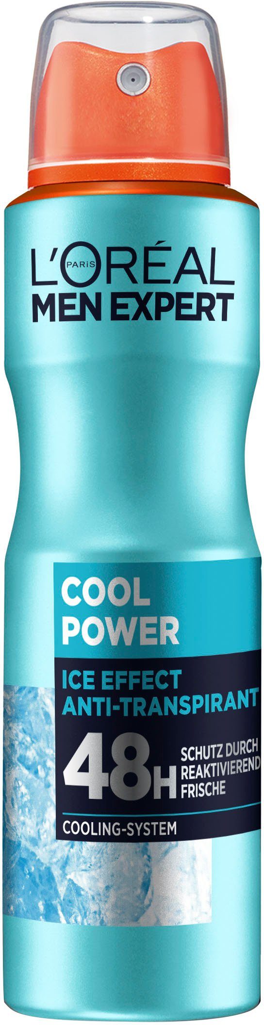 L'ORÉAL PARIS MEN EXPERT Deo-Spray Deo Spray Cool Power 48h, Packung, 6-tlg.