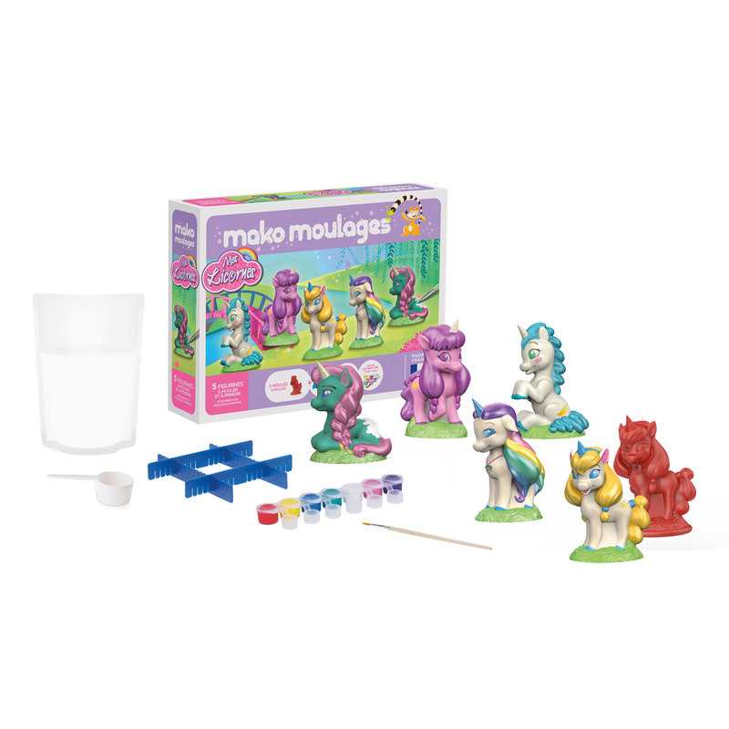 Coffret Mako moulages Mes licornes