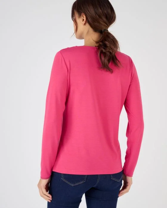 T-shirt manches longues Thermol'love tulle plumetis